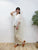 2308074 HU Lace Open Collar Blouse - WHITE
