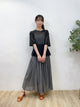 2308077 HU Sheer Cut and Sew Top - BLACK
