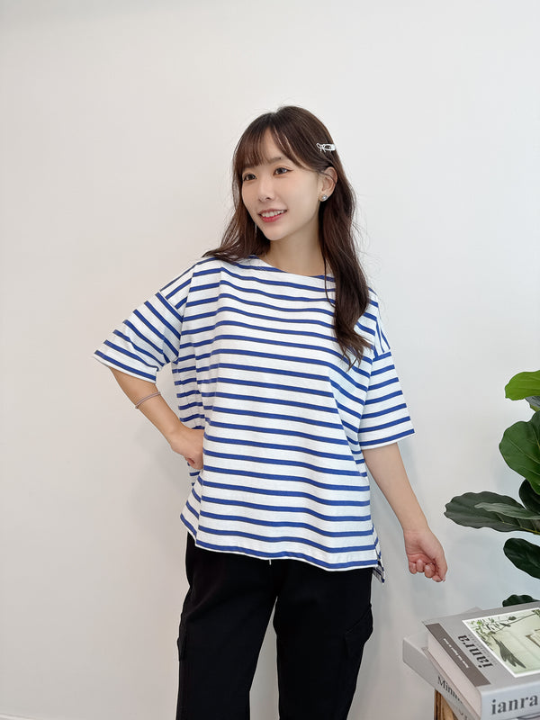2509012 34 Border Tee - White