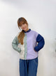 2308097 JA Scallop Patchwork Shirt - PURPLE