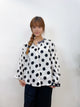 2308084 JA Dots Print Blouse - WHITE