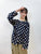 2308084 JA Dots Print Blouse - BLACK