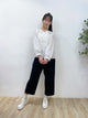 2308098 JA Crochet Lace Floral Shirt