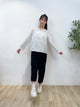 2308098 JA Crochet Lace Floral Shirt