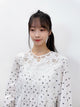 2308098 JA Crochet Lace Floral Shirt