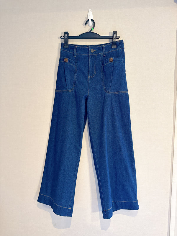2508098 SE Button Pockets Jeans - Navy