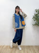 2308087 JA Tri-tone Denim Vest