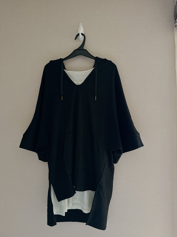 2508035 FP Tank Top Hoodie Set - Black