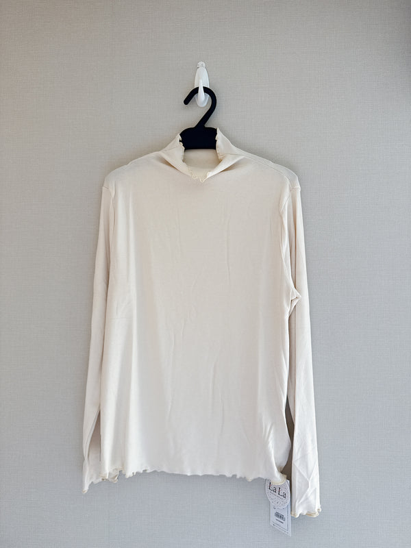 2508048 TU Mellow Frill Tee - Ivory
