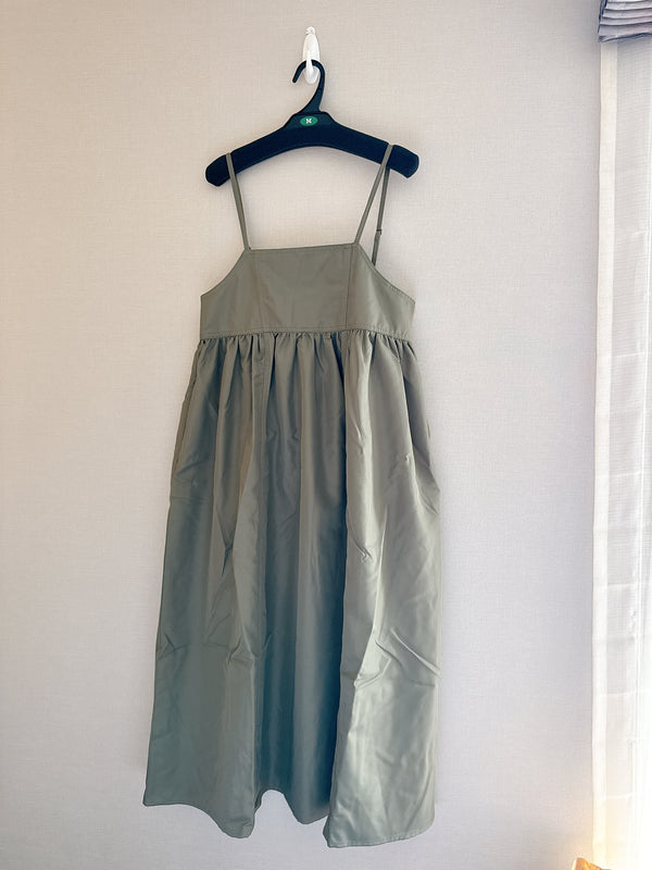 2508038 ON Twill Jumper Skirt - Khaki