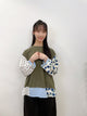 2308090 JA Crazy Colour Sleeves Tee - GREEN