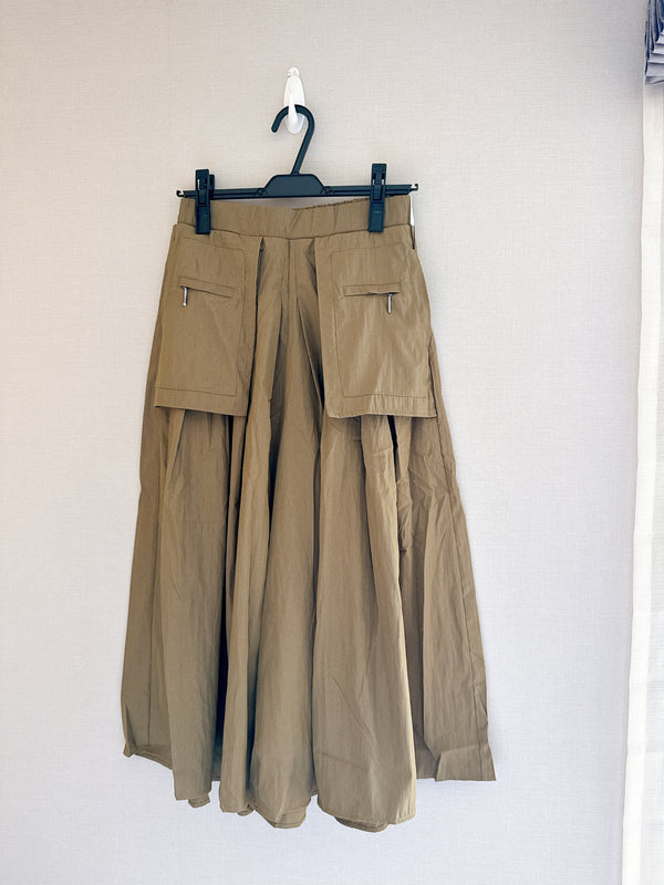 2508047 TU Tucked Gaucho Pants - Beige