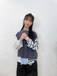2308090 JA Crazy Colour Sleeves Tee - CHARCOAL