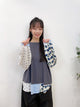 2308090 JA Crazy Colour Sleeves Tee - CHARCOAL