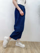 2308113 JA White Stitches Denim Carrot Pants
