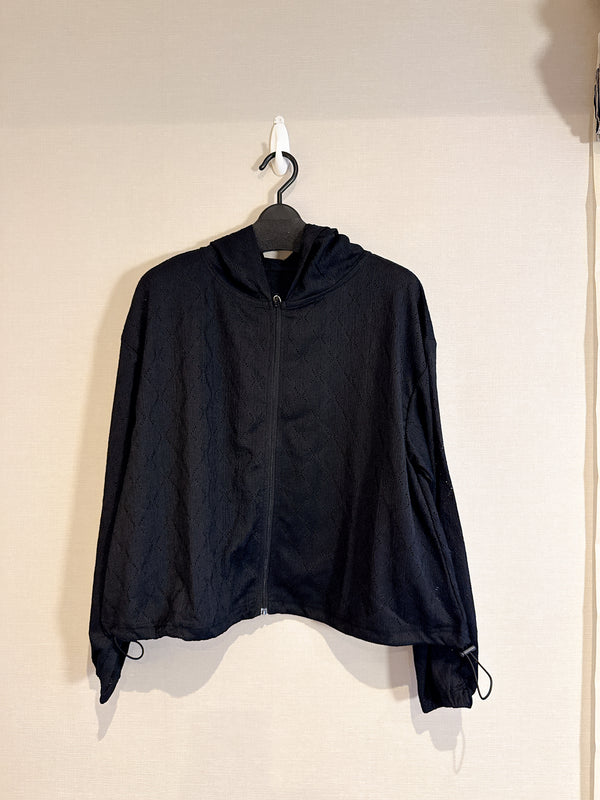 2508123 EST Cross Pattern Jacket - Black