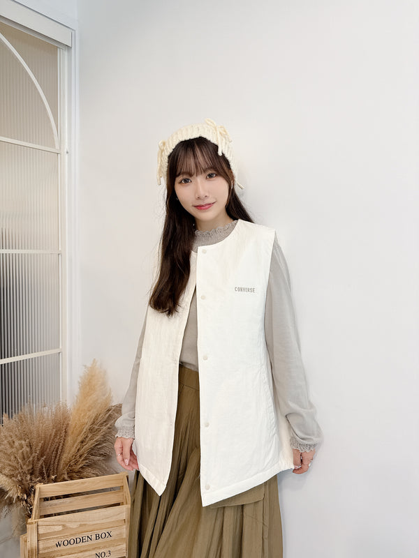2509024 CONS Padded Vest Outer - White