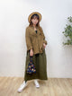 2308106 JA Round Collar Shirt - BROWN