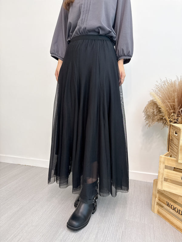 2507194 EST Tulle Skirt - Black