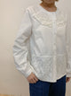 2401015 RR Ruffle Patchwork Shirt  - White