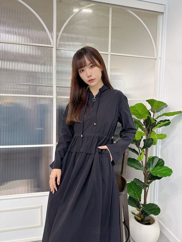 2509057 TU Drawstring Hoodie OP - Black