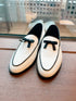 2309040 KR Bows Leather Shoes - WHITE