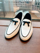 2309040 KR Bows Leather Shoes - WHITE