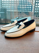 2309040 KR Bows Leather Shoes - WHITE