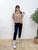 2309001 KR Ribbon EMB Top - BEIGE