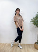 2309001 KR Ribbon EMB Top - BEIGE