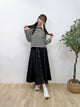 2309016 KR Ribbon Border Tee - BLACK