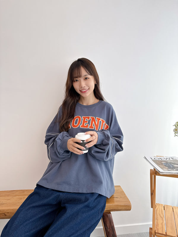 2510007 LUP EMB. Logo Pullover - Blue