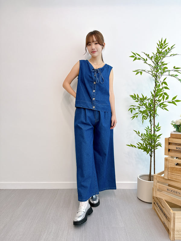 2504050 VE Denim Vest & Pants Set