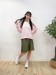 2309026 KR Words Circle Pullover - PINK