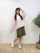 2309026 KR Words Circle Pullover - PINK
