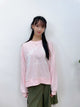 2309026 KR Words Circle Pullover - PINK