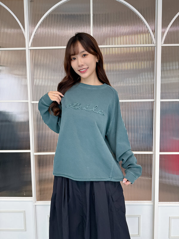 2509061 MMO Pigment Crew Neck Pullover - Green