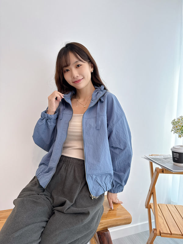 2510009 LUP Grosgrain Short Blouson - Blue