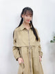2309035 KR Adjustable Long Jacket - BEIGE