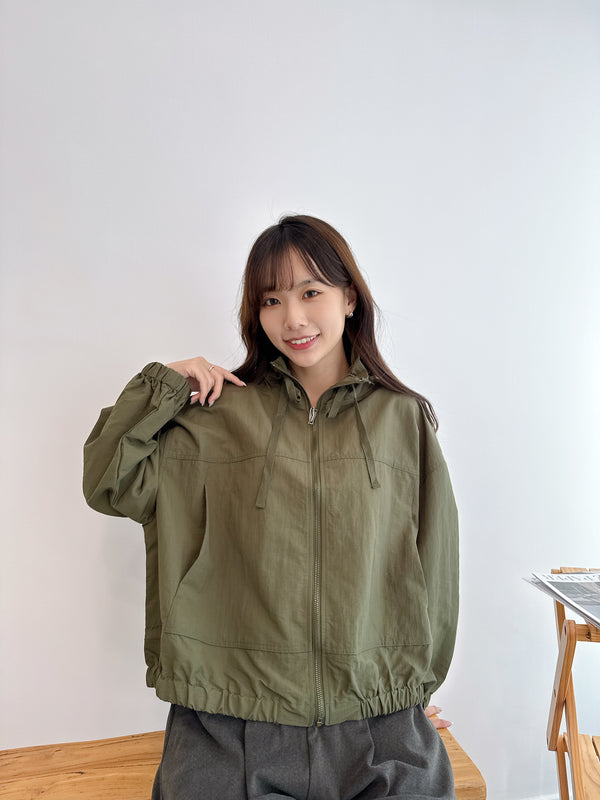 2510009 LUP Grosgrain Short Blouson - Khaki