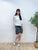 2309065 KR Cloud Collar Top  -WHITE