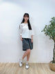 2309065 KR Cloud Collar Top  -WHITE