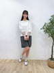 2309065 KR Cloud Collar Top  -WHITE