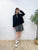 2309055 KR Double Bows Cotton Outer - BLACK