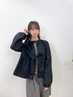 2309055 KR Double Bows Cotton Outer - BLACK