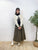 2309064 KR Scallop Collar Heart Cardigan - BEIGE