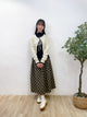 2309064 KR Scallop Collar Heart Cardigan - BEIGE