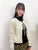 2309064 KR Scallop Collar Heart Cardigan - BEIGE