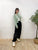 2309064 KR Scallop Collar Heart Cardigan - GREEN