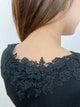 2305029 PO Back Lace Tank Top - BLACK